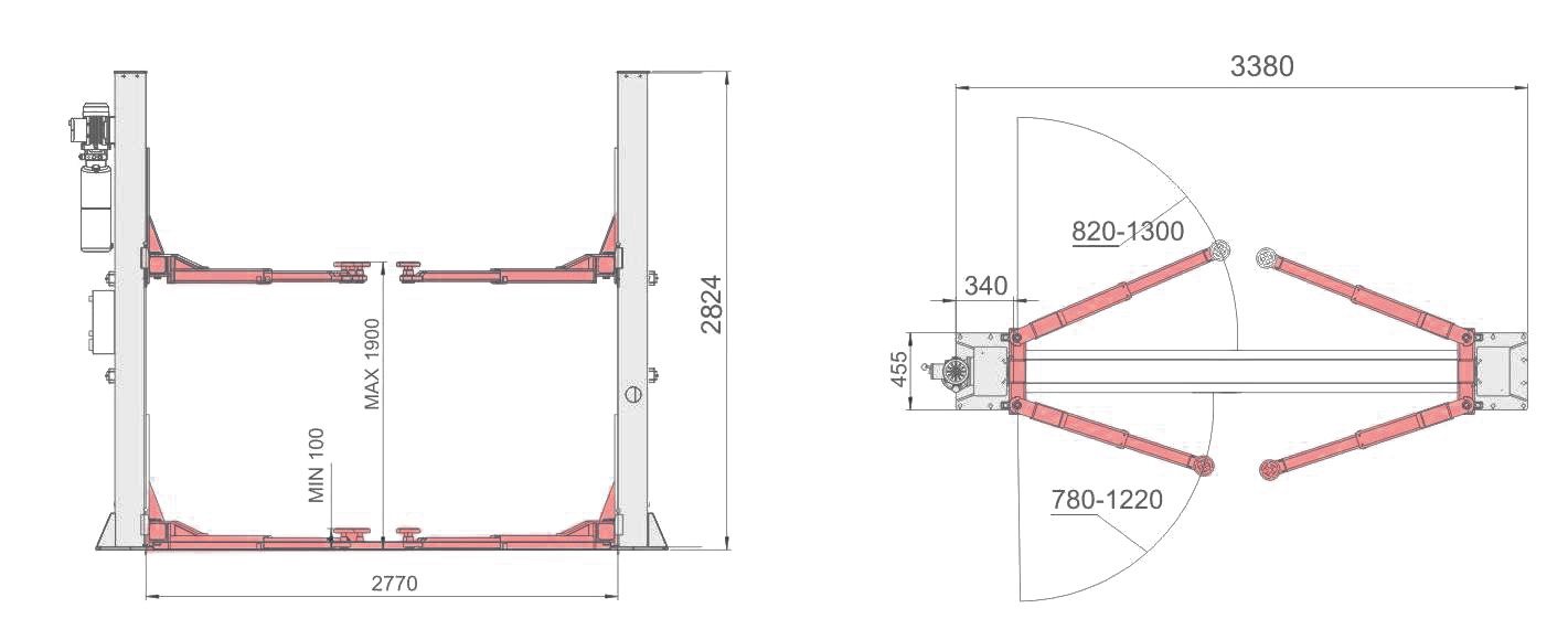 Hagger 240E dimensions